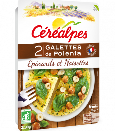 Galettes-polenta-épinards-noisettes